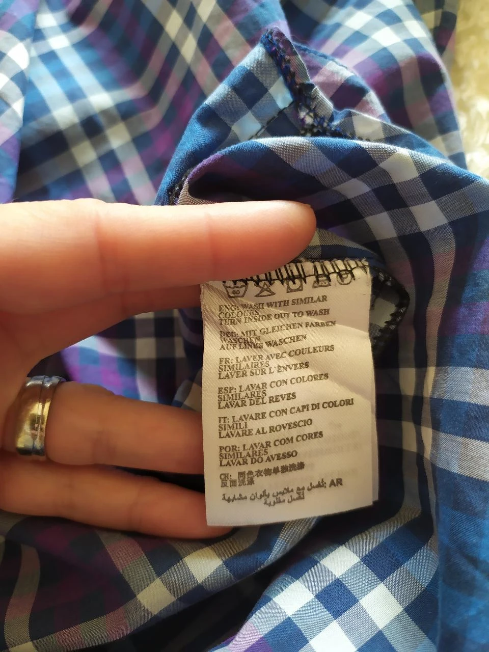 Chemise GANT Alessio Bay Poplin à Carreaux 100% Coton Homme S – photo 13